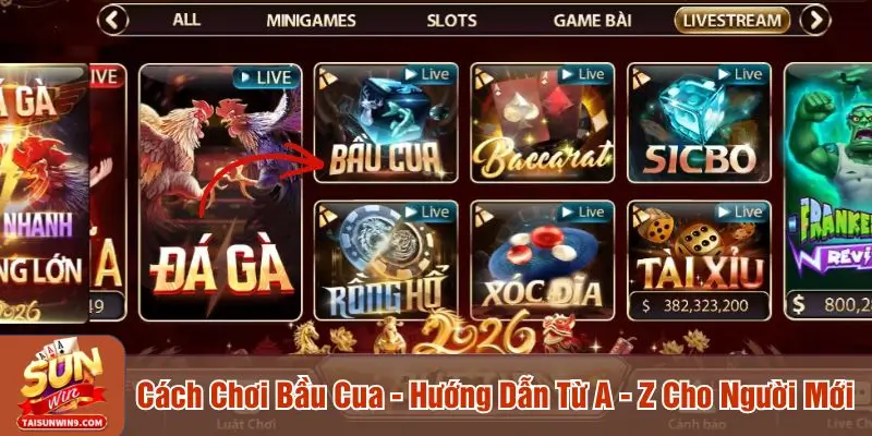 Cách chơi Bầu Cua