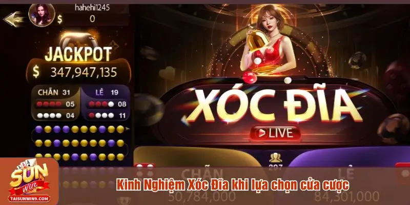 Kinh nghiệm Xóc Đĩa khi lựa chọn cửa cược