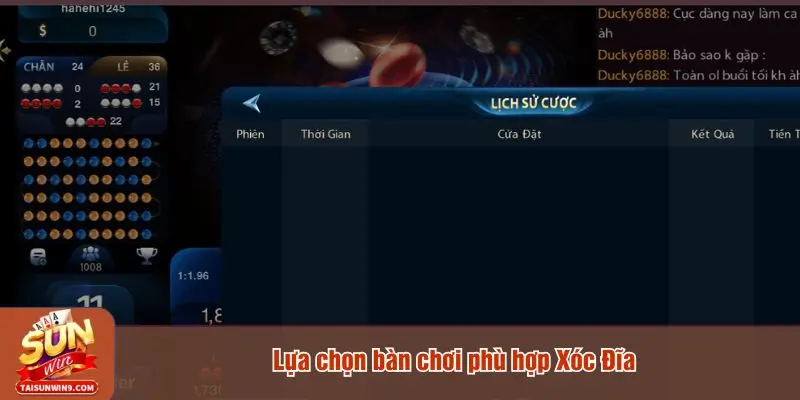 Lựa chọn bàn chơi Xóc Đĩa phù hợp