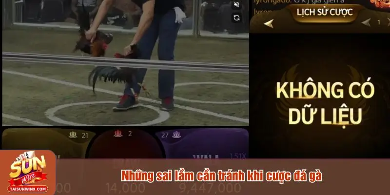 Những sai lầm người chơi cần tránh