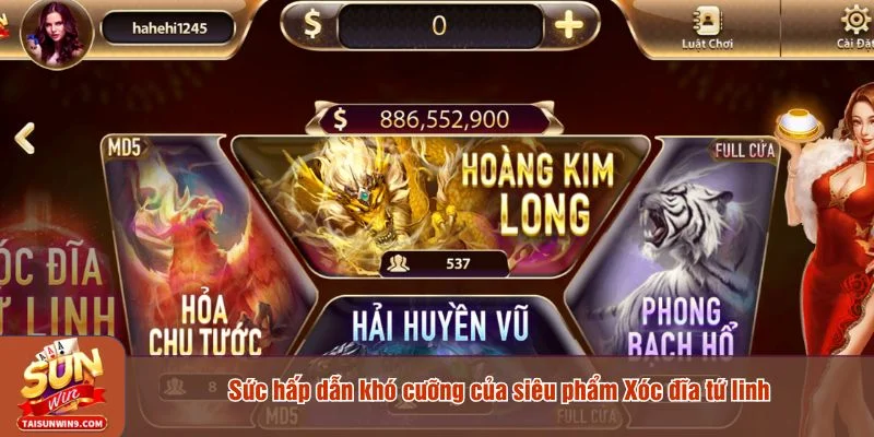 Xóc đĩa tứ linh mang sắc thái văn hóa quen thuộc